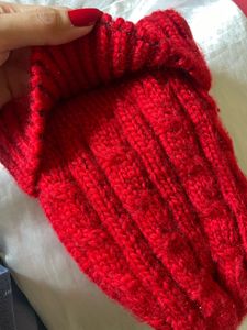 Red Knit Beanie