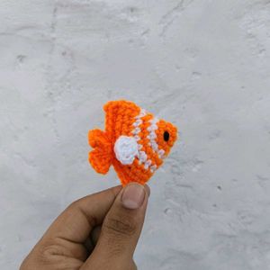 Cute Crochet Fish keychain 🧡💛💙💚