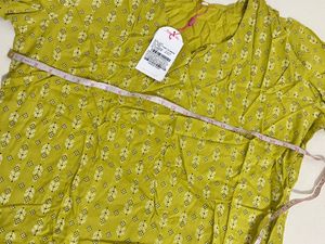 Olive Printed Cord Pujama Set