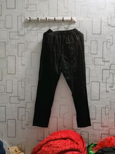 MANGO Women Black Solid Pleated Track Pants