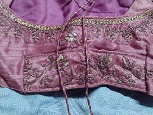 Pink Embroidered Lehenga Skirt