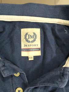 Navy Long Sleeve Polo Shirt