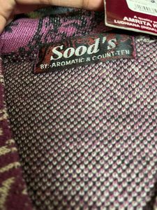 Patterned Ethnic woolen Kurta Dress