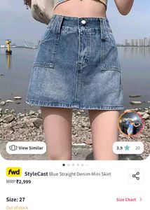 Denim Mini Skirt