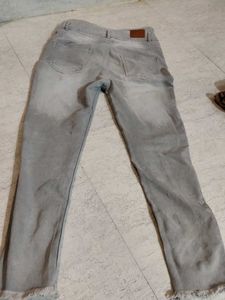 Gray Denim Jeans