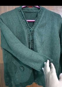 Handmade Olive Sweater