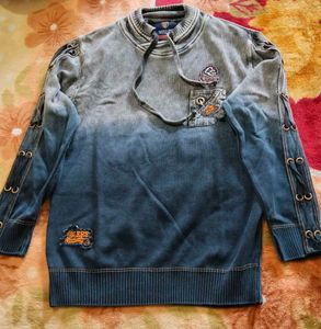 Stylish Gray Pullover Hoodie