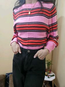 Striped Knit Sweater