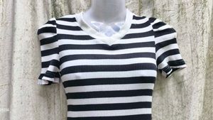 Striped Bodycon Mini Dress