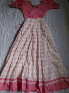 Beautiful Pink And White Ethnic Lehanga