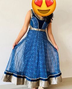 Anarkali Kurta With Soft Net And Zari Work