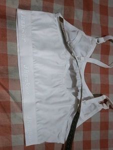 White &amp; Black Cotton Bra