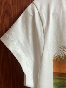 White Tee With Graphic Design