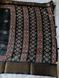 Simple Yet Elegant Kutchi Work Saree
