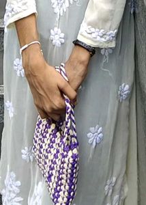 Handmade Knitted Tote Bag