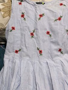 Tokyo Talkies Floral Striped Midi DRESS