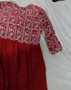 Alia Cut V- Neck Kurta Dress