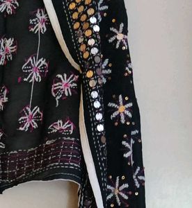 Ethic Wear Dupatta With Embroidery And Sequin Work