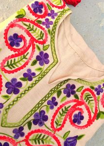 Embroidered Floral Tunic For Women Stylish Kurta