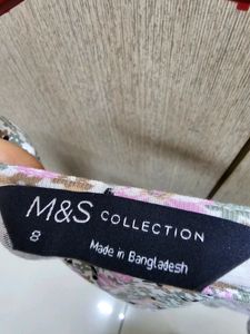 Marks &amp; Spencer&#39;s Floral Boat Neck New Top