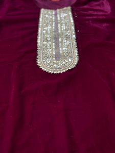 2 Piece Velvet Suit Party Wear
