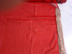 Red Embroidered Saree