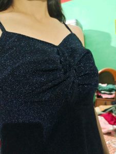 Sparkly dark blue Mini Dress
