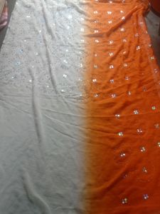 Multi Colour Saree Without Blouse❤️