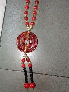 Red Beaded Necklace