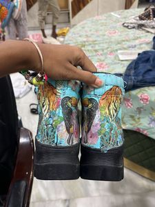 Unique Painted Boots