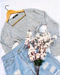 Pinterest Knitted Wrap Top By FB Sisters B