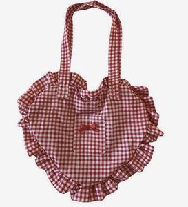 Restock🔥Gingham Heart Shaped Tote Bag💖🌷