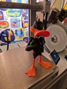 Daffy Duck Figurine 3d printed multicolour