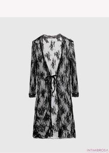Lace Black Robe