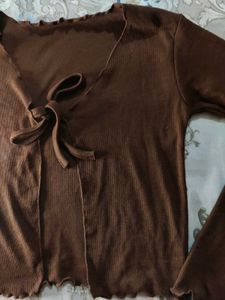 Brown Colour Shrug