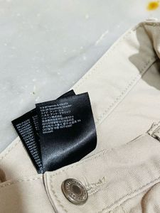 Beige Straight Leg Pants