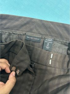 Flared Brown Formal Pants