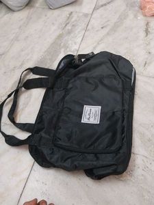 Black Foldable Tote Bag