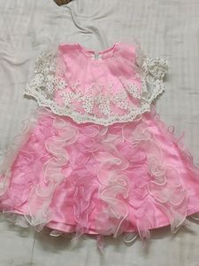 Beautiful Baby Pink Colour Frock
