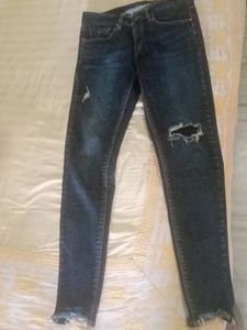 Mom Fit  Dark Blue Jean