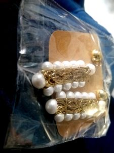 AJIO - Coiled Pearl Dangles Earrings