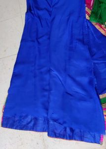 Blue green and ranipink chaniya choli navratri