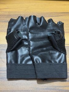 Black Leather Gloves