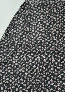 Floral Black Print Skirt