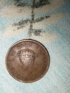 One QUARTER ANNA INDIA 1939 RARE COIN