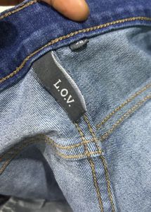 LOV by westside slit dark jeans