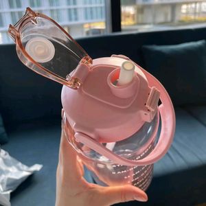 🔥2 L Motivational Water Bottle With Sipper