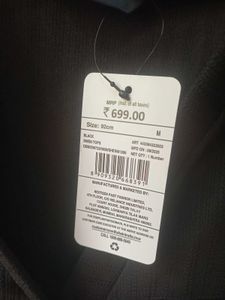 SHEIN BRAND Stylish Black Button-Down Top