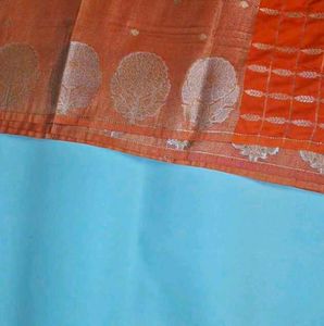 Elegant Orange Saree