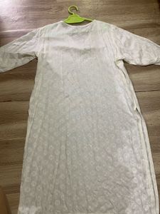 Off White/ Cream Kurta Set (3 Peice)